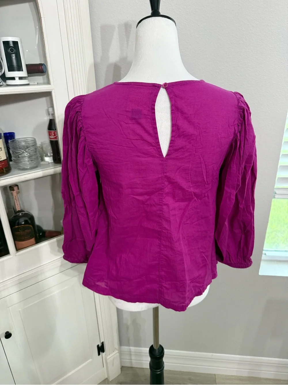 Anthropologie Farm Rio Kelsie Blouse, featuring delicate lace